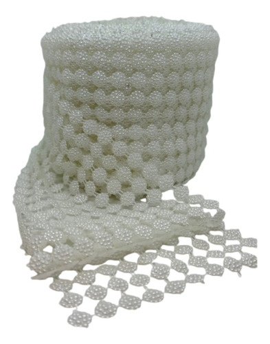 Rollo De Falso Strass-media Perla X 10 Yardas