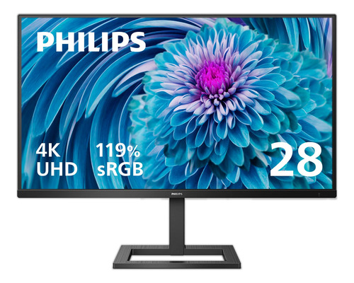 Philips 288e2e Monitor Sin Marco De 28 Pulgadas, 4k Uhd 3840