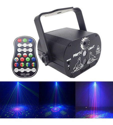 Juego De Luz Láser Para Fiestas 60 Luces De Discoteca Con Pa