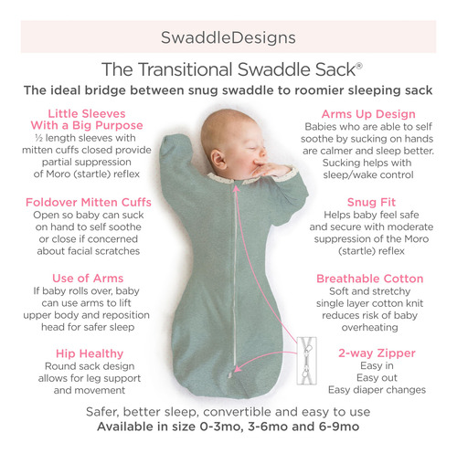 Brazos Tipo Saco Swaddledesigns Transitional Swaddledesigns