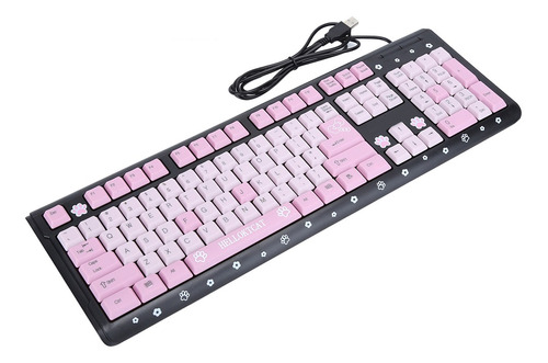 Teclado Con Cable, Bonitos Dibujos Animados Para Pc, Hogar/n