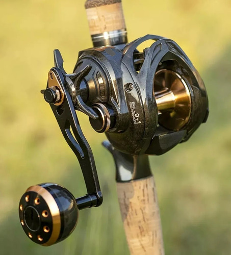 Reel Baitcast Huevito Amberjack 300 10 Rulemanes Freno 16 Kg Manija Izquierda