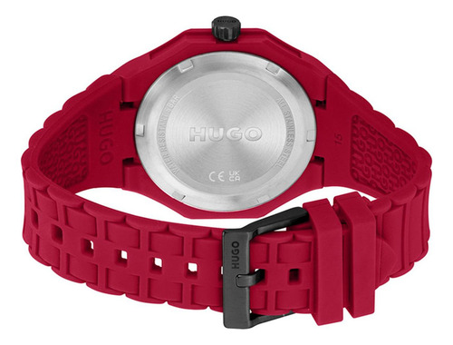 Reloj Hugo Para Hombre 1530328 Silicona Rojo