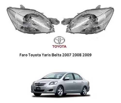 Faro De Toyota Yatis Belta 2007-2009