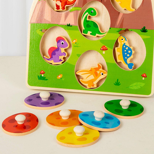 Pegle De Madera Pegzle Ordening Juego De Color Rodante