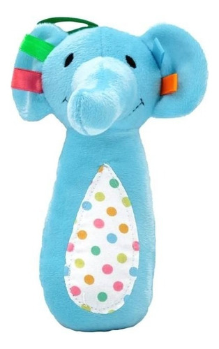 Mi Primer Sonaja De Elefante Color Azul