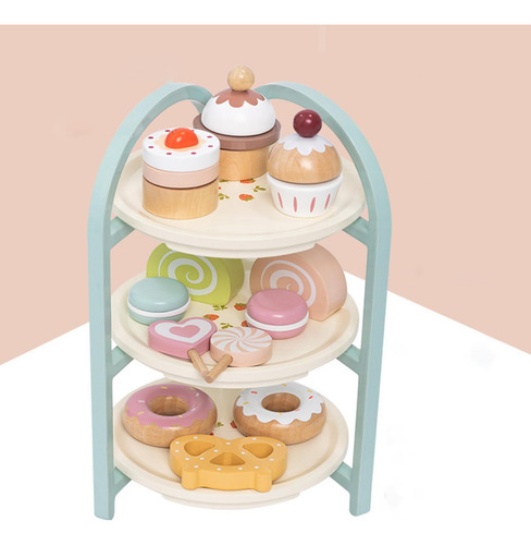 Soporte De Madera Para Pastel De Postre, Juego De