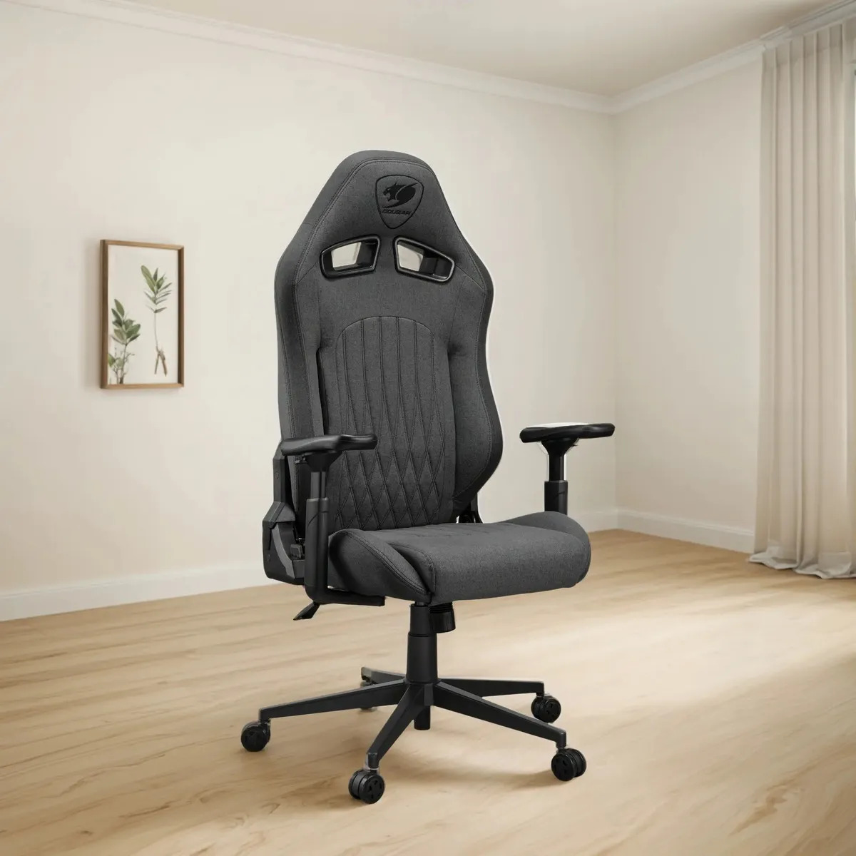 Silla Profesional Cougar Explore Royal Gray F Gris Tela