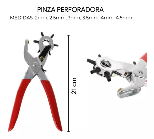 Pinza Perforadora Sacabocado Para Cuero Carton Plástico - $ 11.319