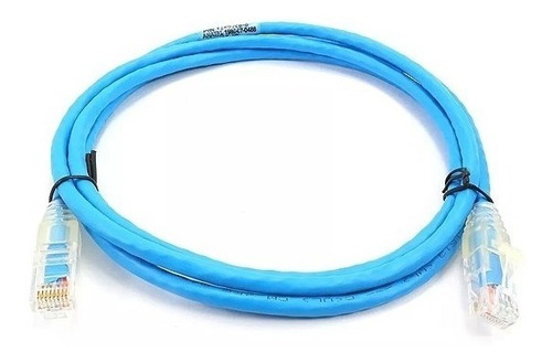 Patch Cord Cat-5e Azul Cable De Red Armado Commscope X2,4mts