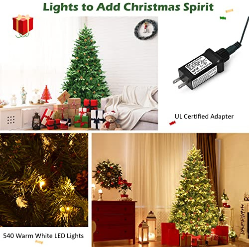 Árbol De Navidad Artificial Con Las Luces Preinstaladas