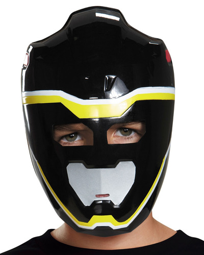 Máscara Power Ranger Dino Charge Negro Talla Única-