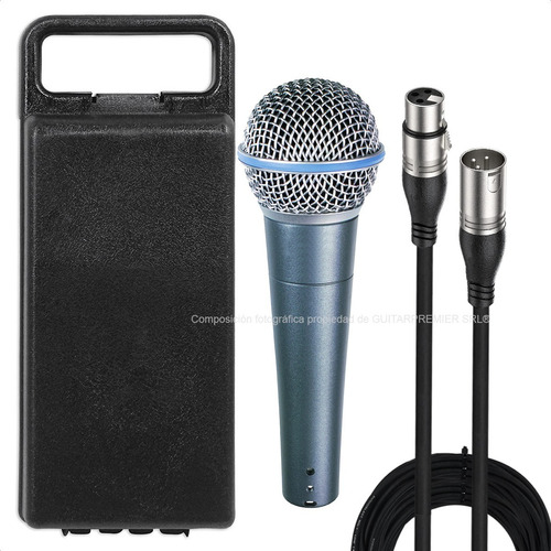 Imagen 4 de 8 de Microfono Profesional Dinamico Sn58 Sm58 + Cable #143