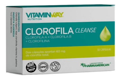 Clorofila Cleanse Vitaminway X 30 Cápsulas 
