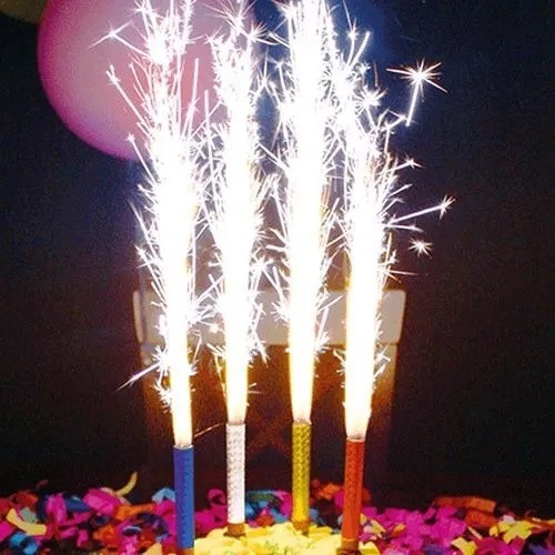 Vela Cascata Vulcão Bolo De Aniversário E Festas (1cx) C/50