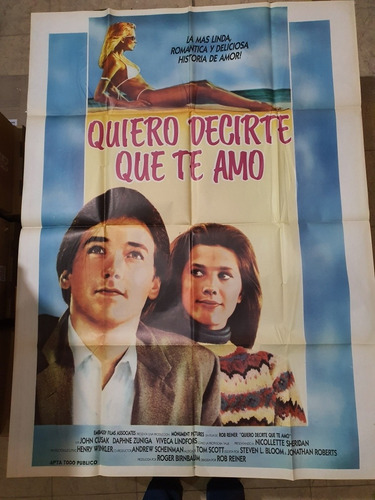 Afiche Cine Doble- Quiero Decirte Que Te Amo- D 822