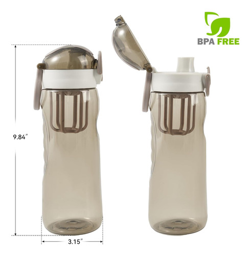 Botella De Agua Deportiva 2 (gris)