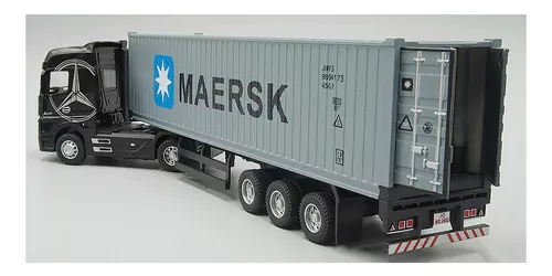 Miniatura Carreta Mercedes Benz Container Esc 1:50 Maersk P