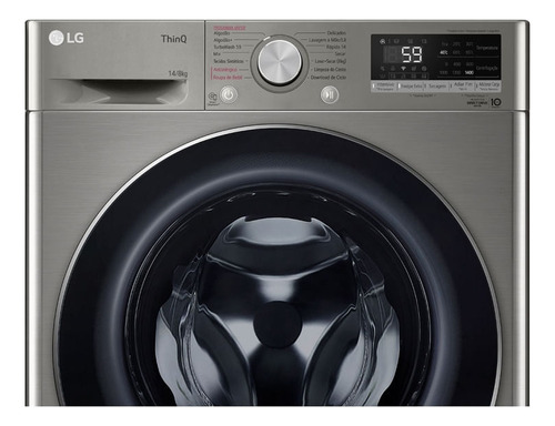 Lava e Seca Smart LG Vc4 Inox 14kg Cv5014pc4 IA