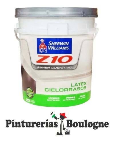 Pintura Para Cielos Rasos Z-10 Sherwin X1 Litro Blanco