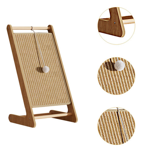 Cat Scratcher Vertical Cat Risk Almohadilla De Yute Común