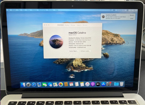 Imagen 2 de 10 de Macbook Pro 13 16gb Ram Corei7 3.1 Ghz Ssd 128 Modelo 2015