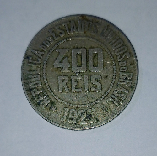 Moneda De Brasil 400 Reis 1927 Vf K31