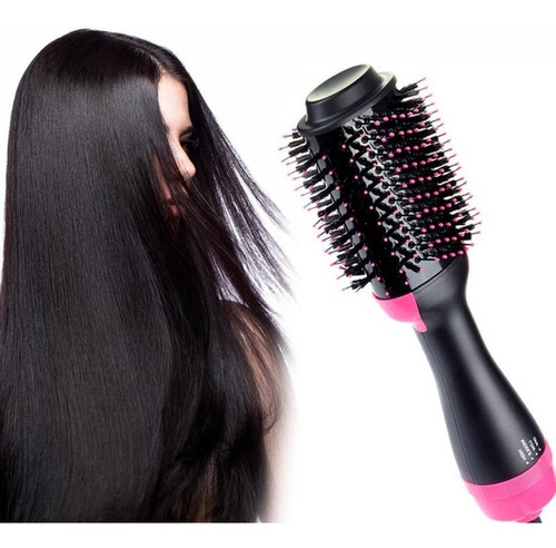 Cepillo Alisador Planchita Secador 2 En 1 Cabello Anti Frizz