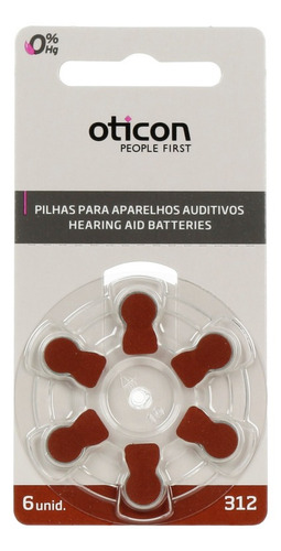 Kit 60 Baterias Pilha Aparelho Auditivo A312 Pr41 Oticon