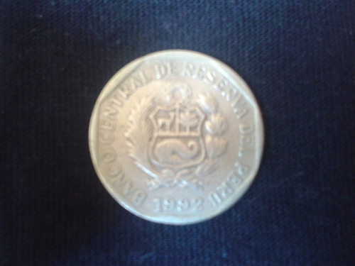 Moneda Peru 50 Centimos 1992 Niquel Ca05