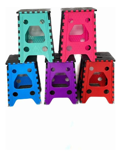 2 Banco Plegable De Plastico Grande, Multiuso 120 Kg