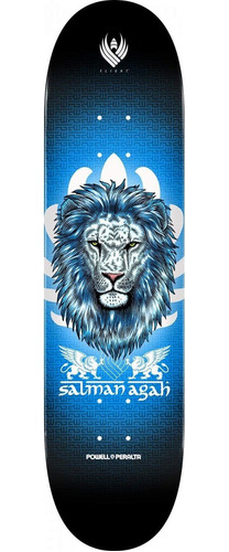 Powell Peralta Tabla De Skate Agah Lion Flight Azul 8.75 X