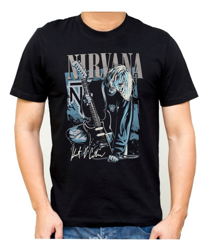 Remera Nirvana Kurt Cobain Camiseta Musica