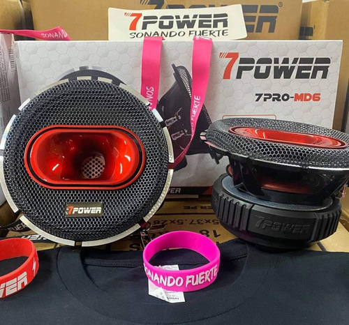 Parlantes Medio Rango Con Driver 7power