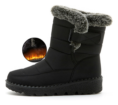 Botas De Nieve Cálidas E Impermeables Para Mujer