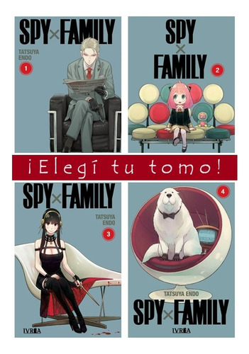 Manga Spy X Family Tatsuya Endo - Elegí Tu Tomo - Ivrea