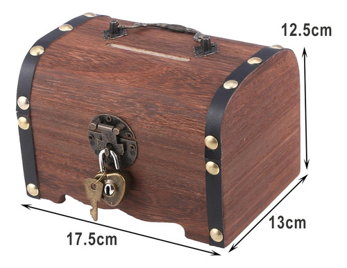Caja De Almacenamiento De De Madera Con Cerradura, Memoria,a