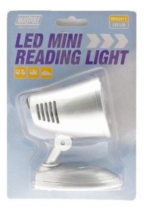 Lámpara De Lava - Mini Luz De Lectura Led Plateada De 12v