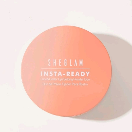 Base de maquillaje en polvo Sheglam Insta-Ready duo de polvos Duo de Polvo Fijador tono toasted almond - 7.305L