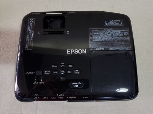 Proyector Marca Epson De 3000 Lúmenes C/ 0 Horas De Uso Negro (Usado)