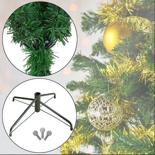 Árbol De Navidad Artificial Con 800 Ramas Color Verde 1.8m