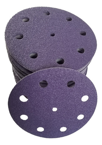 Disco Lija Con Velcro X 30u Purpura Simil 3m X 125mm