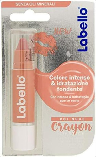 Lápiz Labial Labello Crayon N°1 Nude, 5,5 Ml, 0,1 Onzas Líqu