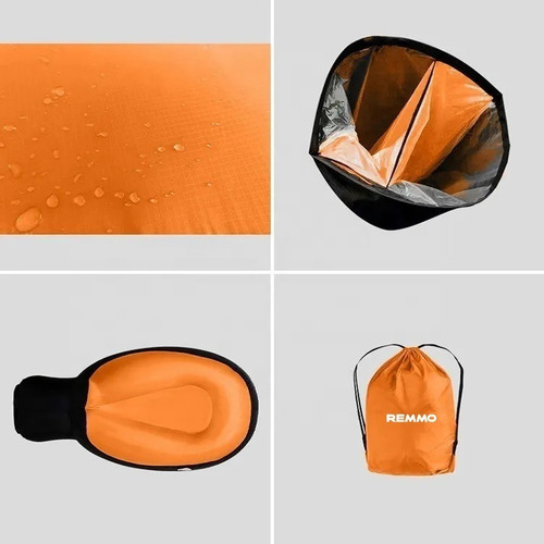 Imagen 6 de 9 de Sillon Sofa Puff Inflable Camping Playa Jardín Bag Colores