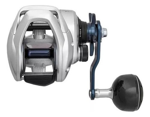 Carrete Shimano Tranx 401 Hg, 6 rodamientos, color plateado, lado de la manivela izquierda