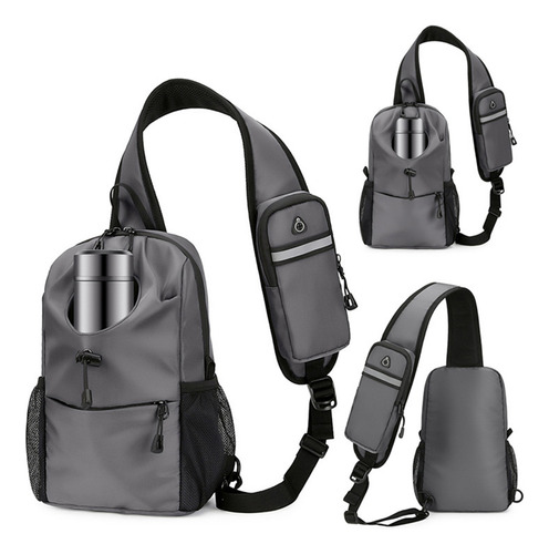 Mochila Bandolera Con MĂșltiples Bolsillos, Impermeable, Bols
