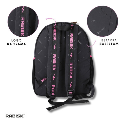 Mochila P/ Notebook Emborrachada Impermeável Quatro Bolsos