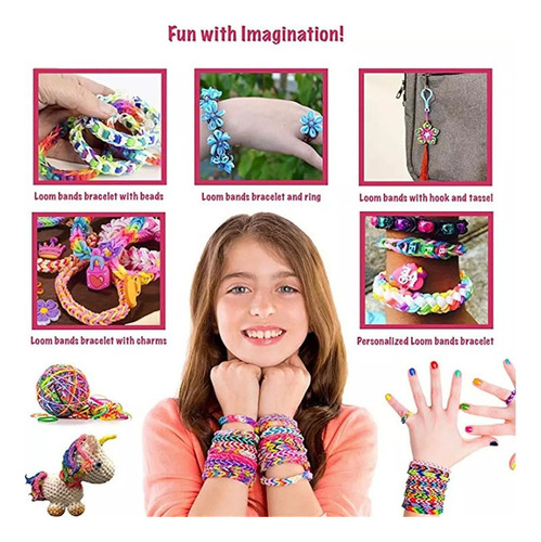 1500pcs Bandas De Borracha Tear Pulseira Diy Conjunto De Fer