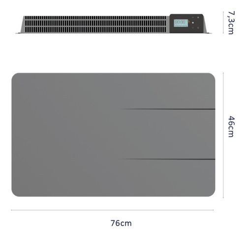 Estufa Calefactor Ónix Cerámico Antracita 1500w Primaterm