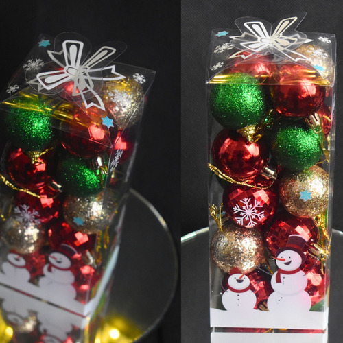 Esferas 4 Cm Decoración Adornos Para Árbol Navidad 20 Pz